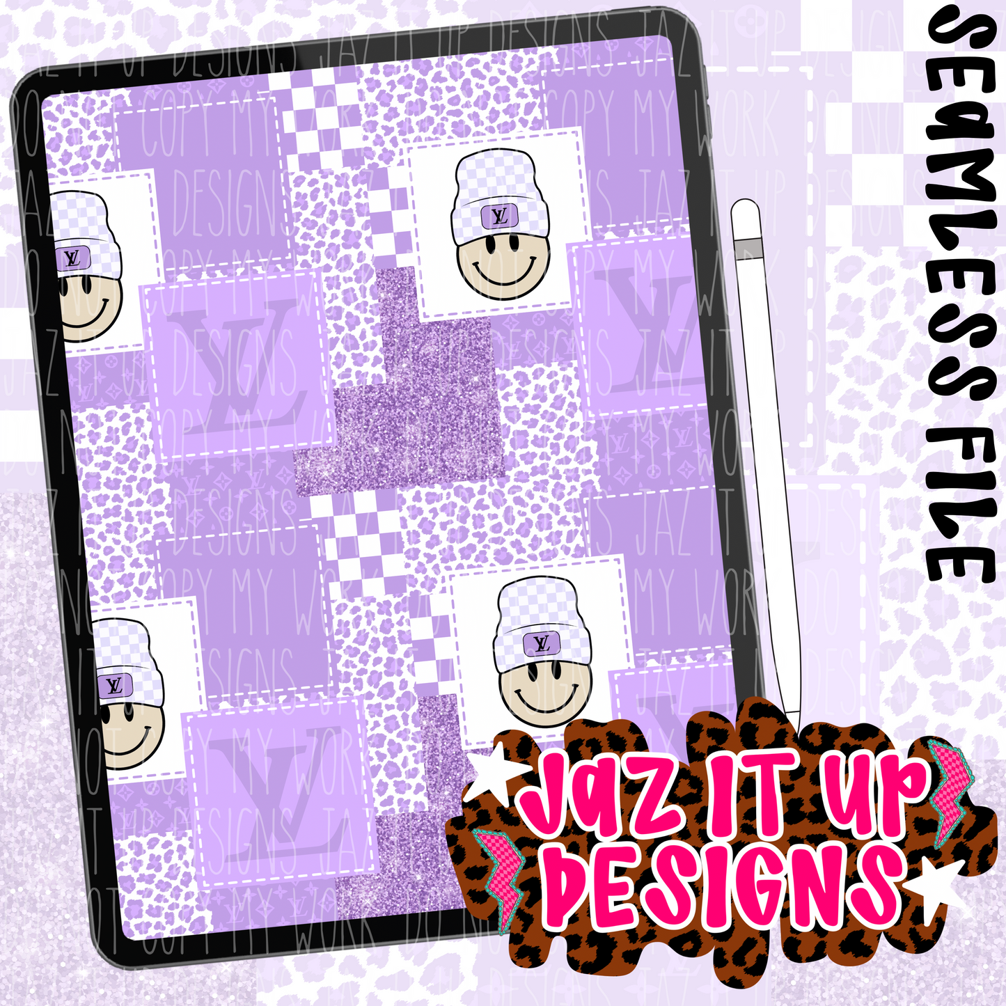 PURPLE BOUJEE PATCHWORK + CORDS