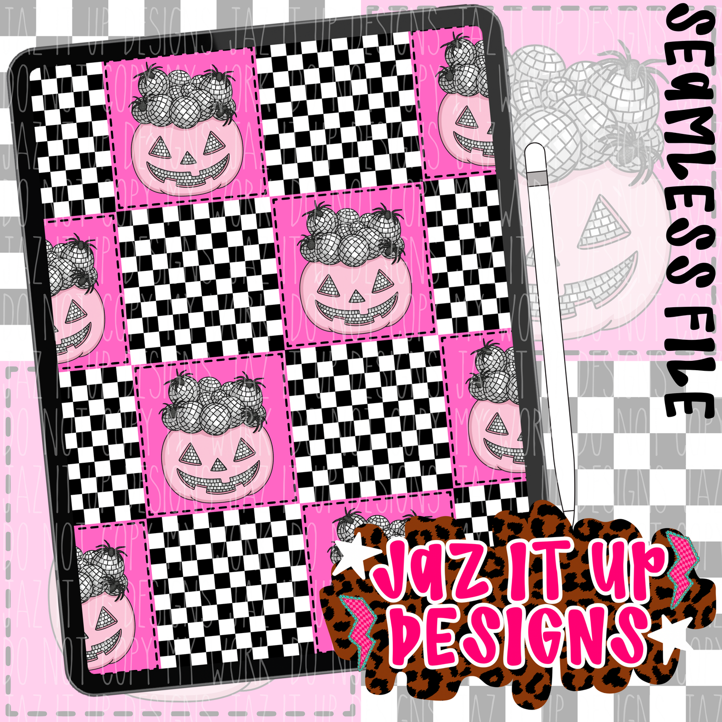 CHECKERED DISCO PUMPKINS