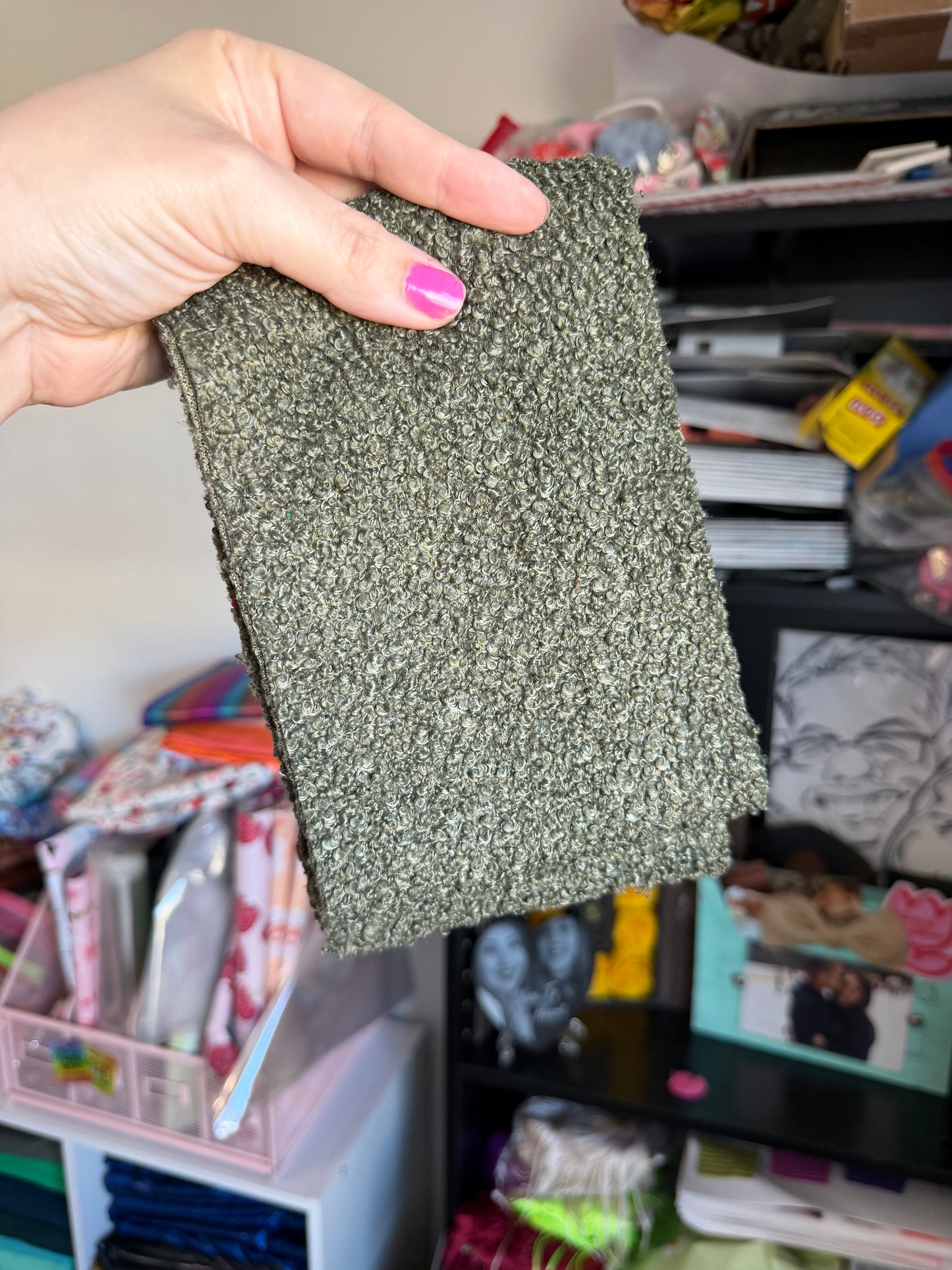 5xWOF TEDDY SHERPA OLIVE