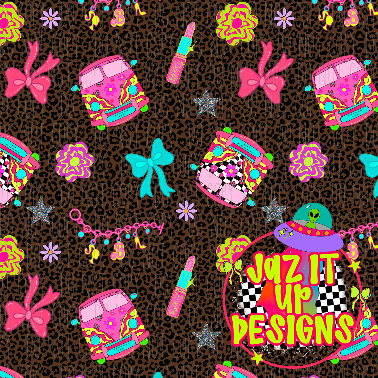 *Digital File* Groovy Doll 300DPI Seamless File