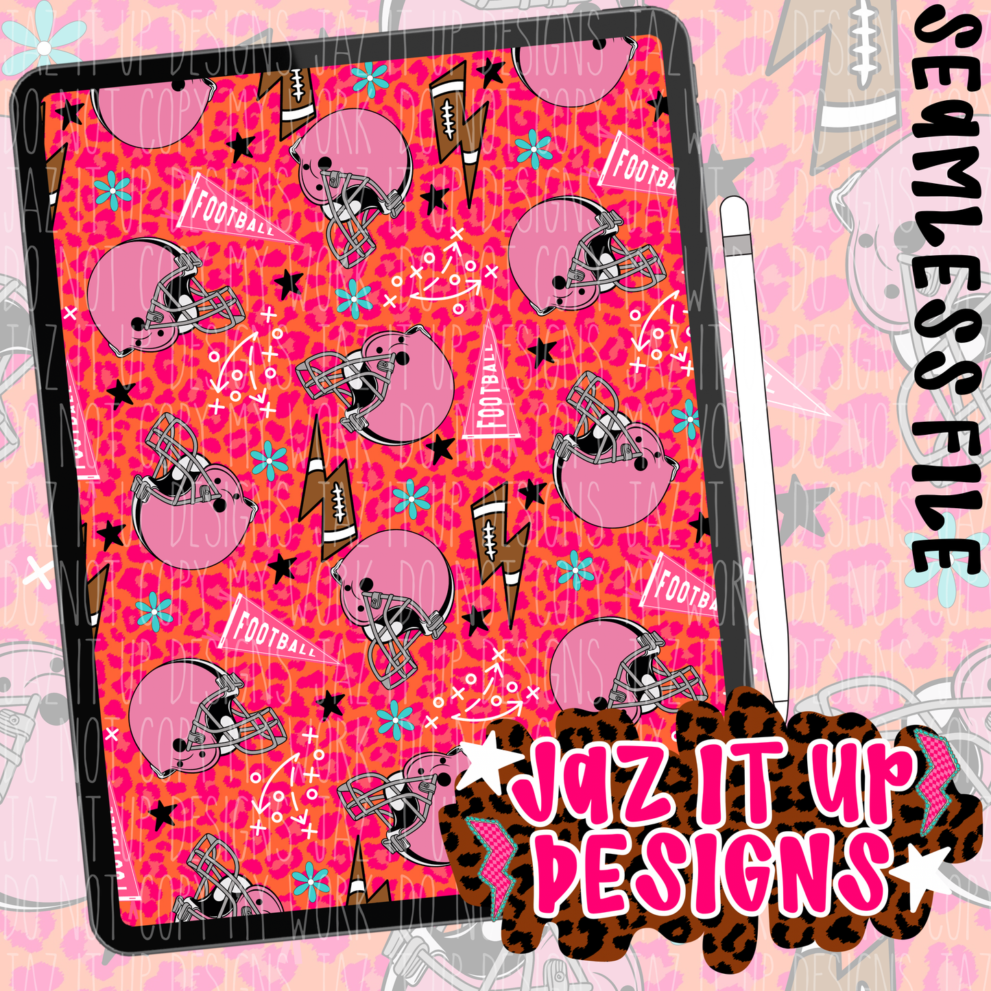 FOOTBALL - PINK HELMET