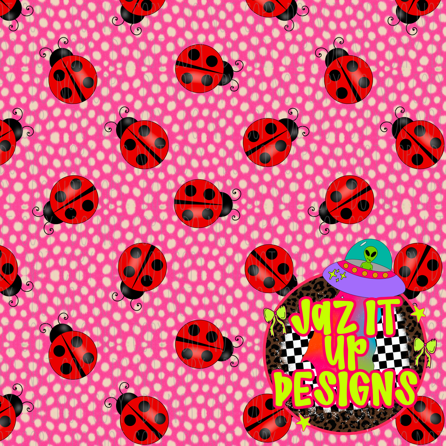 *Digital File* Lady Bug 300DPI Seamless File