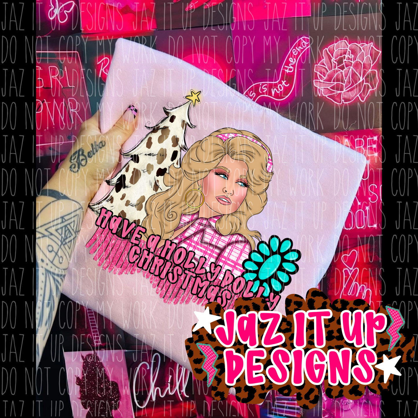 HOLLY DOLL CHRISTMAS PNG