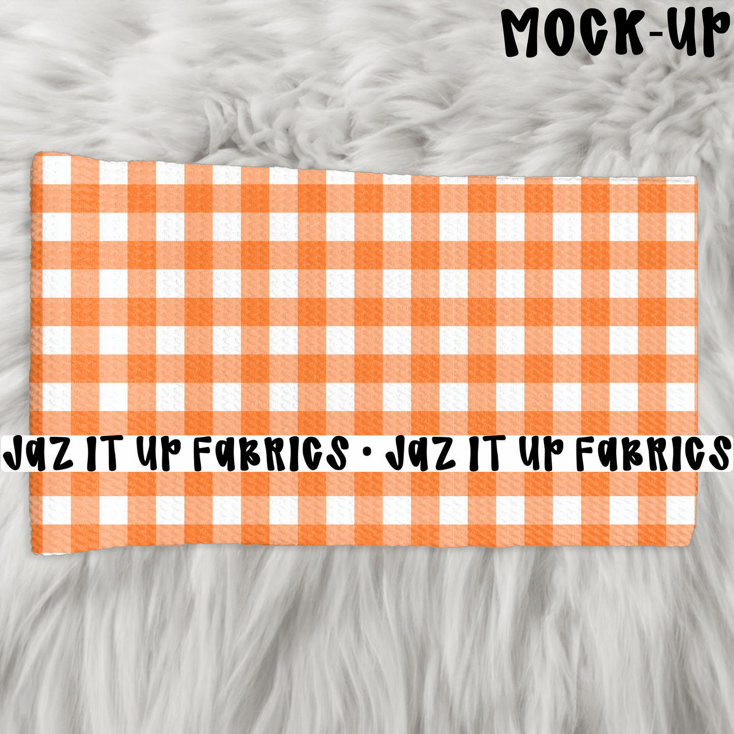 5xWOF BULL ORANGE GINGHAM