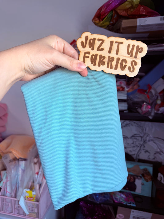 Soft Blue 2x2 Skinny Rib 1Y