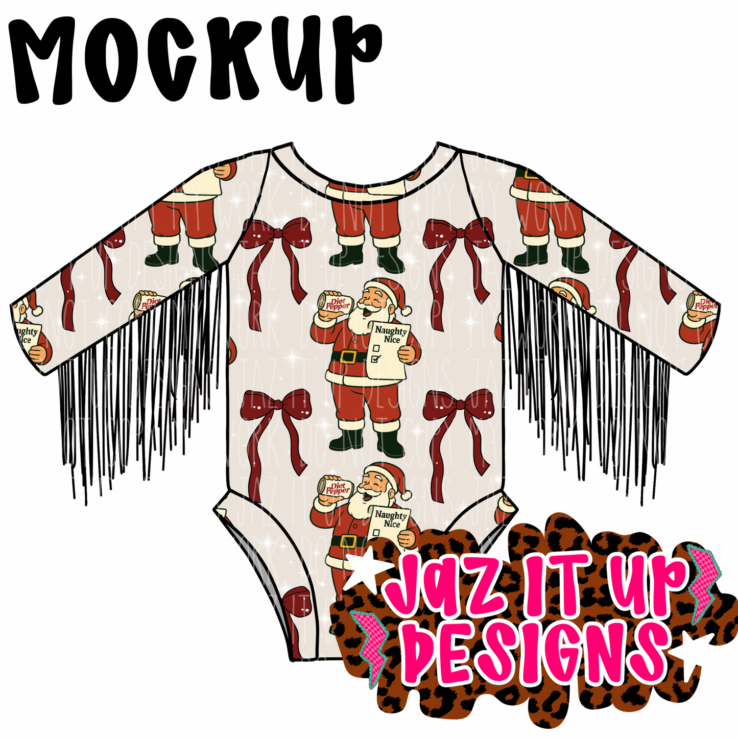 DIET PEP SODA POP SANTA