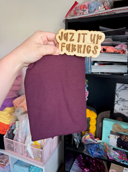 Maroon Skinny Rib 1Y