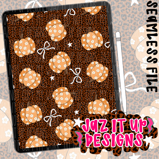 FLORAL PUMPKINS SEAMLESS