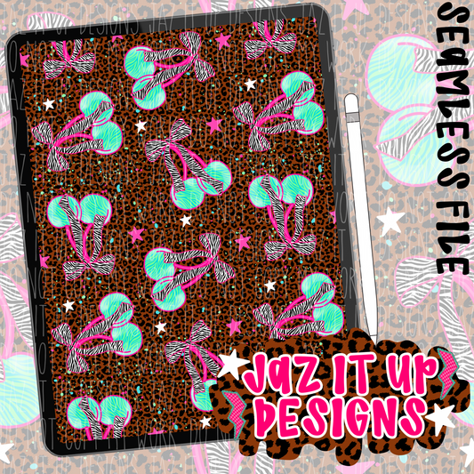 TRENDY ZEBRA CHERRIES SEAMLESS