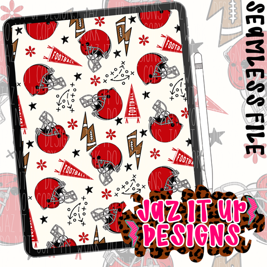 FOOTBALL - RED HELMET