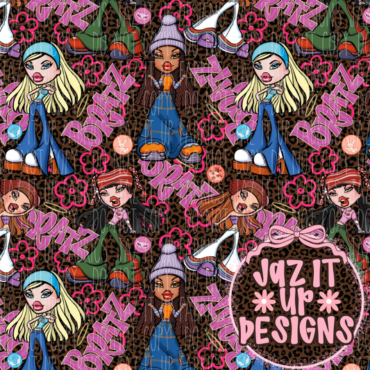 *Digital File* Dolls 300DPI Seamless File