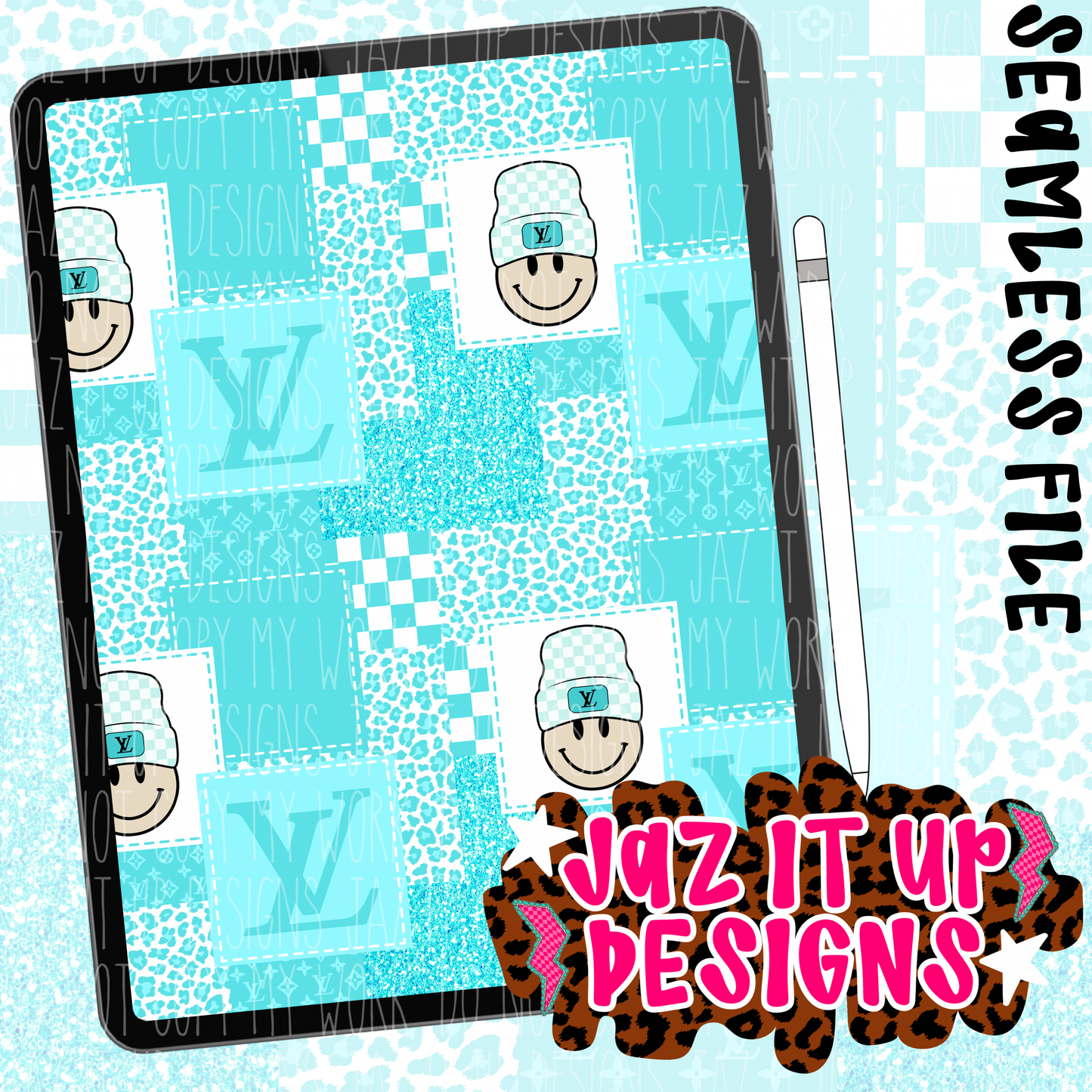 BLUE BOUJEE PATCHWORK + CORDS