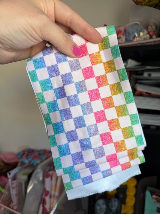 5xWOF THIN SCUBA OMBRE CHECKERS