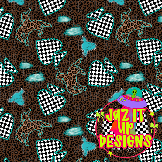 *Digital File* Bull Rider 300DPI Seamless File