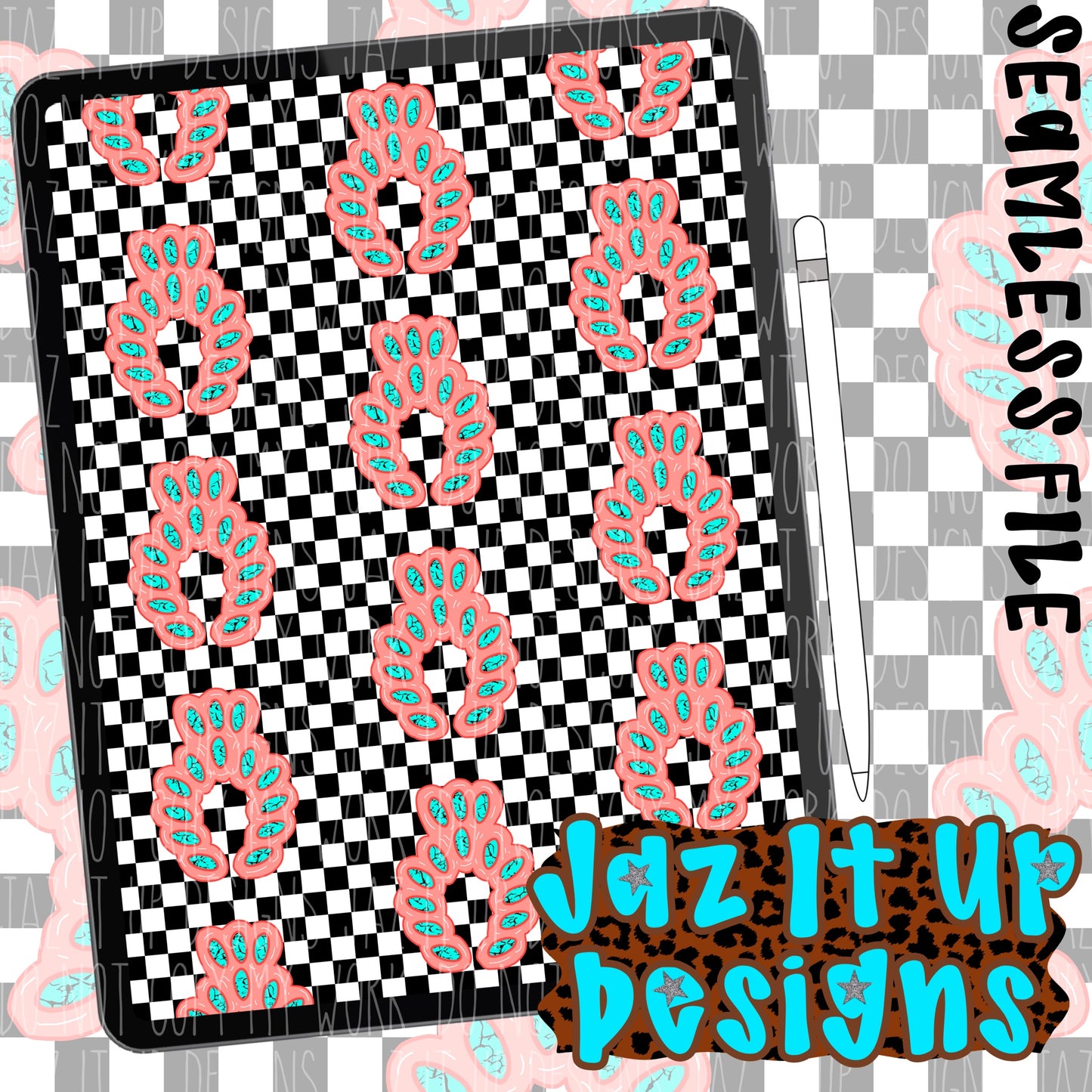 PEACH BLUE TURQUOISE