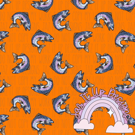 Orange Fish Cord