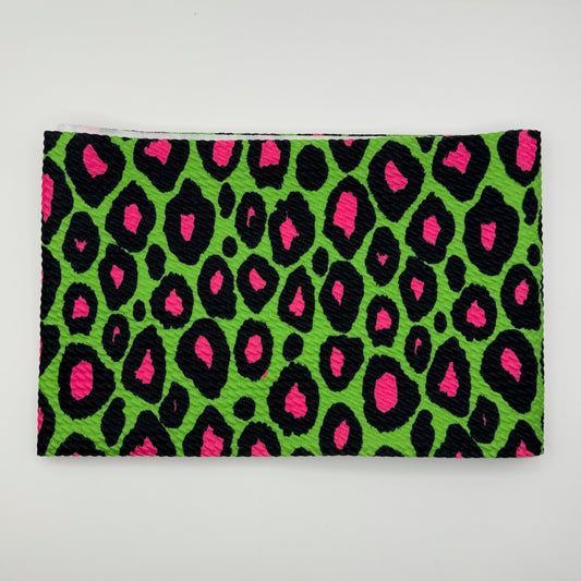 5XWOF BULL LIME GREEN PINK LEOPARD