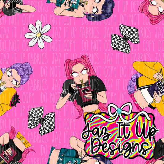 *Digital File* Girly Pop 300DPI Seamless File