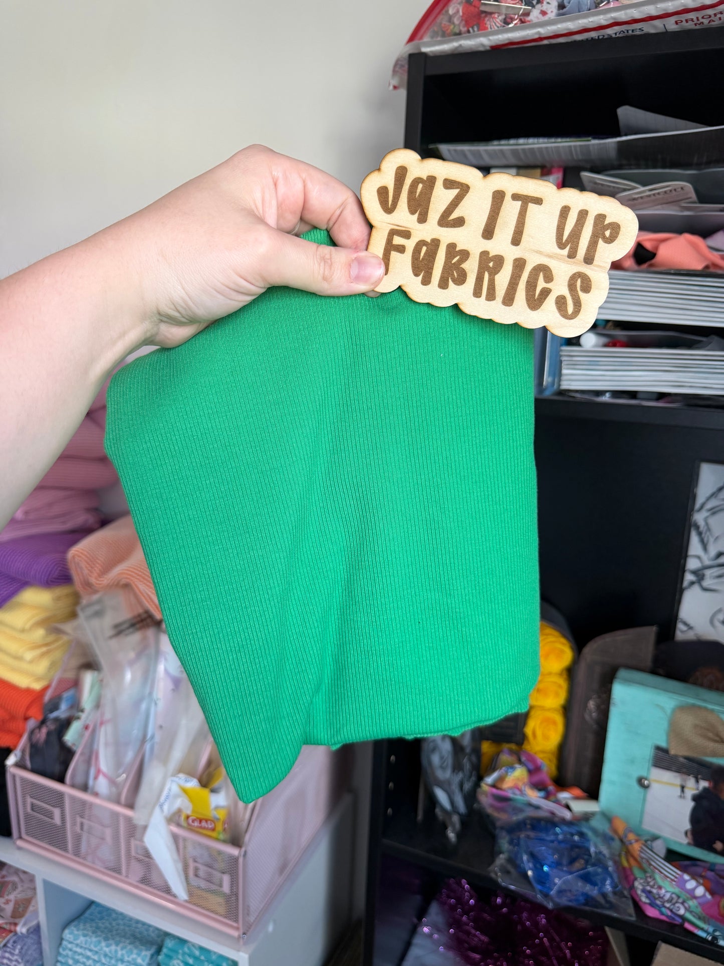 Green 2x2 Skinny Rib 1Y