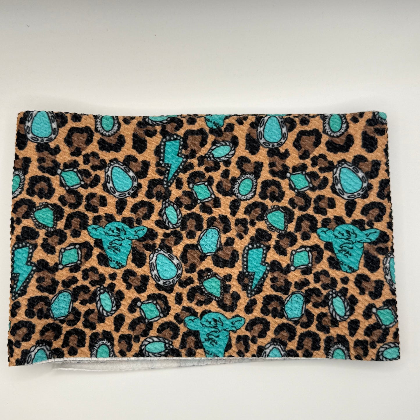 5xWOF BULL LEOP TURQUOISE