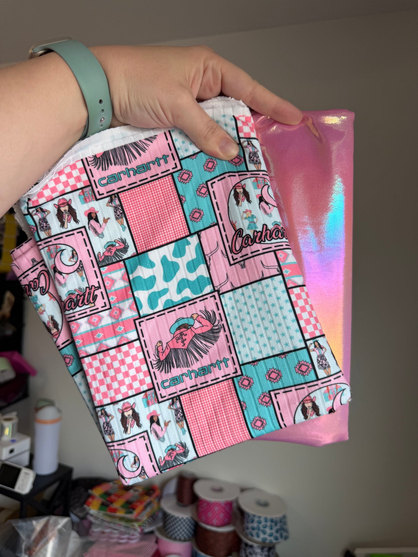 Car Wide 1Y + Soft Pink Holo4Way 1Y