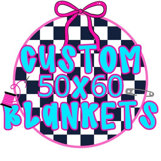 CUSTOM 50x60 MINKY BLANKETS