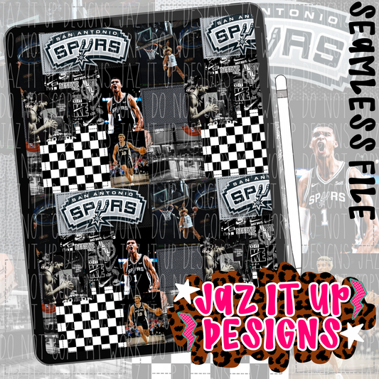 TX BASKETBALL SEAMLESS