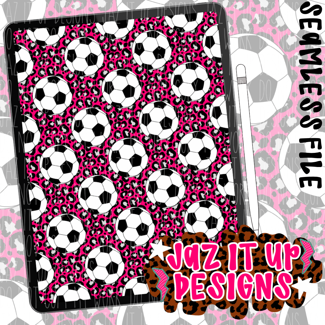 PINK LEOP SOCCER SEAMLESS
