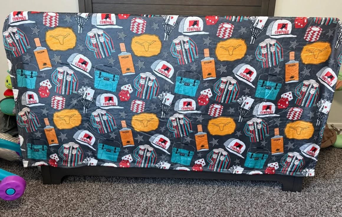 CUSTOM 50x60 MINKY BLANKETS