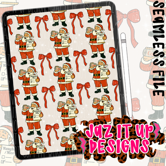 DIET CC SODA POP SANTA