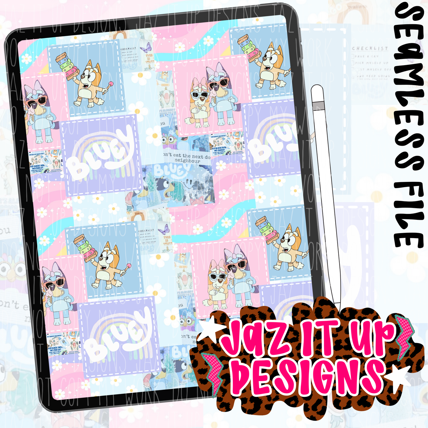 PASTEL HEELER SEAMLESS